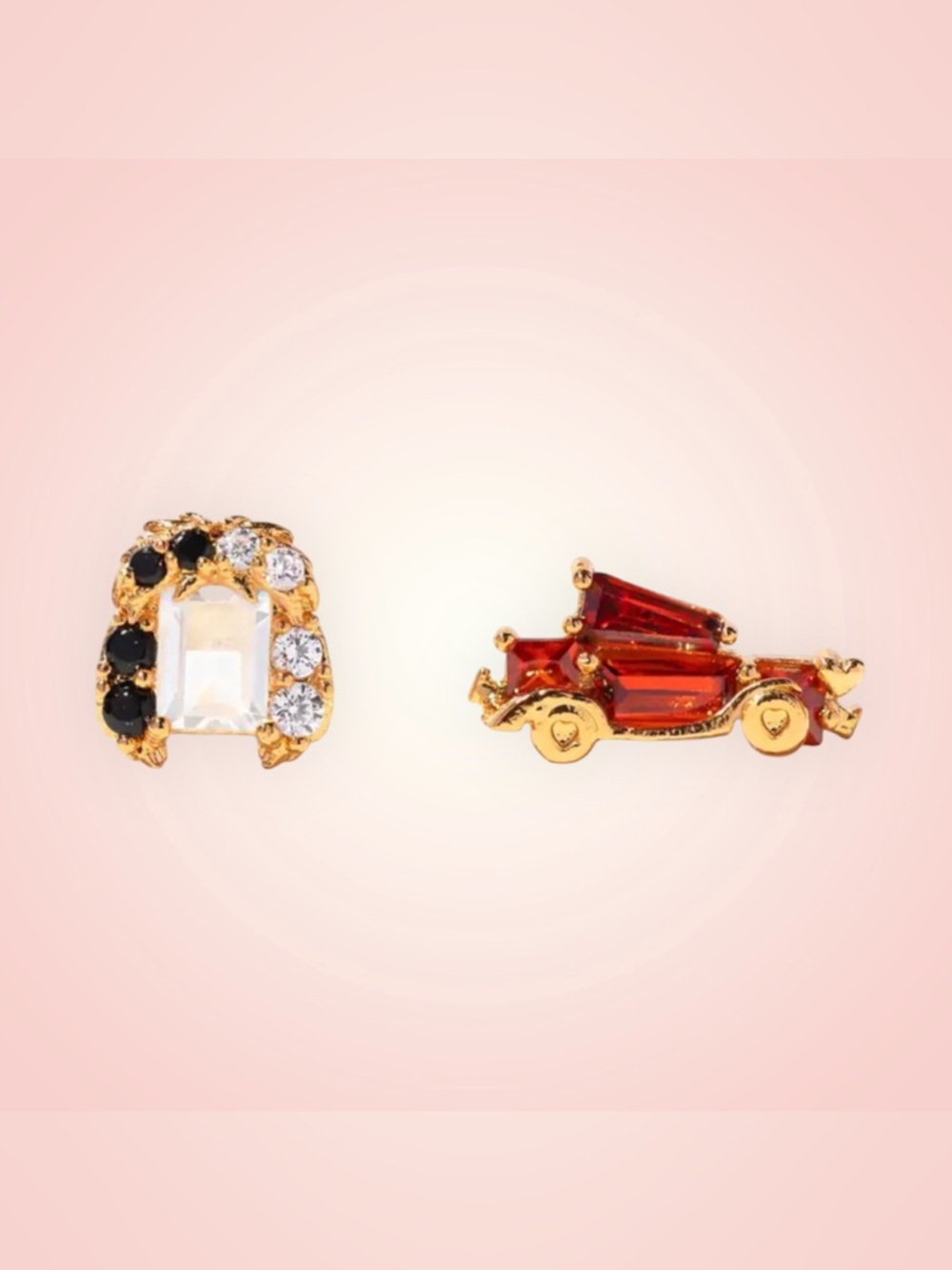 Cruella - Disney Villains Crystal Stud Earrings 925 silver